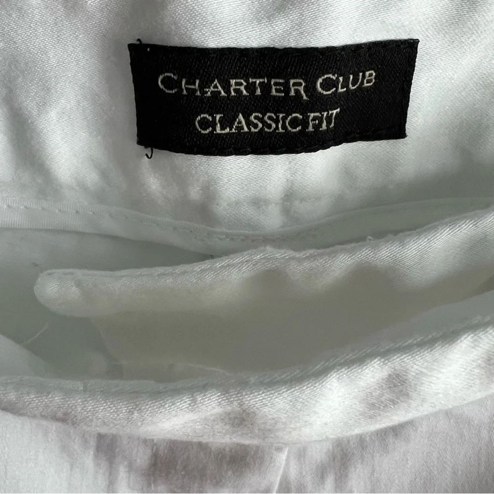 Charter Club White Classic Straight Leg pants - Picture 7 of 7